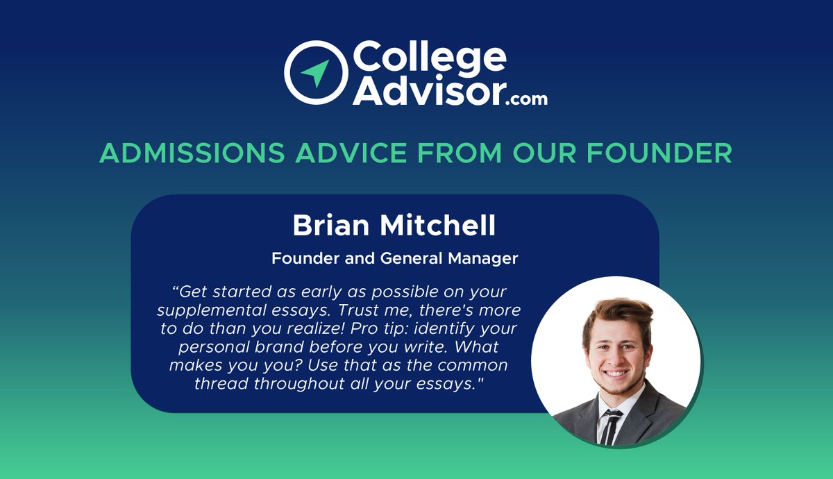 Take a look at CollegeAdvisor.com Founder and General Manager Brian Mitchell's advice for high school juniors and seniors. bit.ly/3lpVt9Q