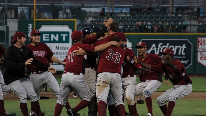 9/16/2012: The <a href="/TimberRattlers/">Wisconsin Timber Rattlers</a> claimed the MWL Pennant with a 4-2 win at Fort Wayne in Game Four of the Finals.  <a href="/N_ram33/">Nick Ramirez</a> broke a 2-2 tie with a 2RBI 2B in the 7th and <a href="/bruter24/">Brent Suter</a> pitched three perfect innings of relief to close out the game. #TRatNation