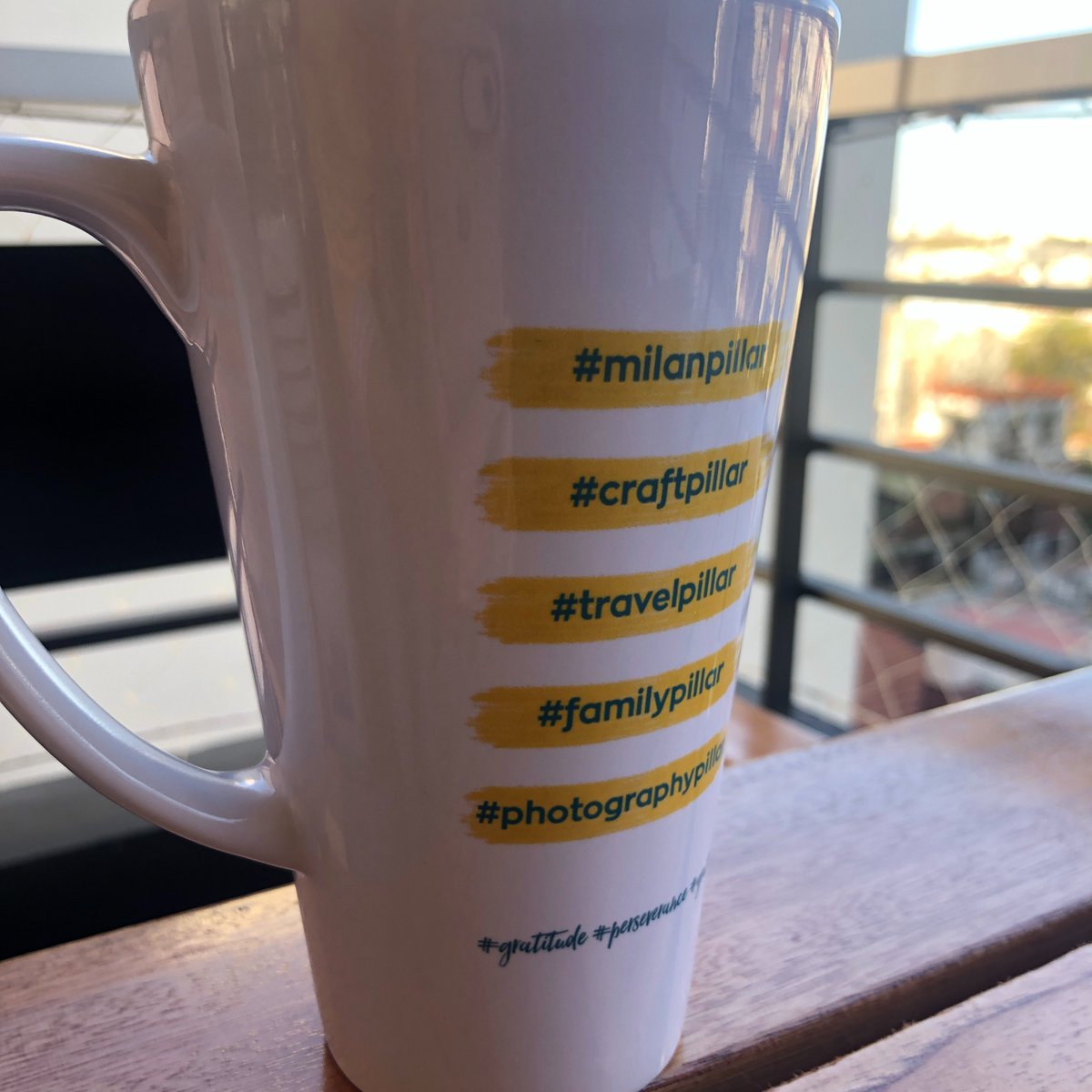 PF_Stephieg's tweet photo. I received my PF mug a few days ago. 
This mug is super special because those five pillars are a very important part of my life and I live by them everyday.
I am super proud to have this mug with me! Thanks @weare_pf  #marketingagency #accountants https://t.co/eZQfYlu5m2
