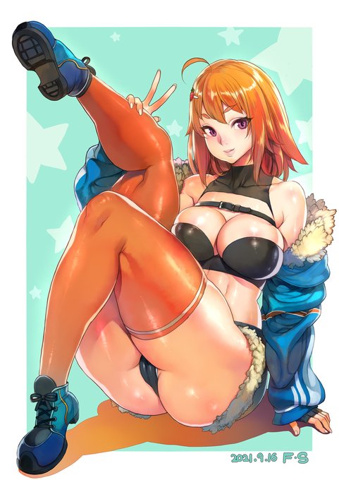 skeb #おっぱい #女の子 #魅惑のふともも #尻  