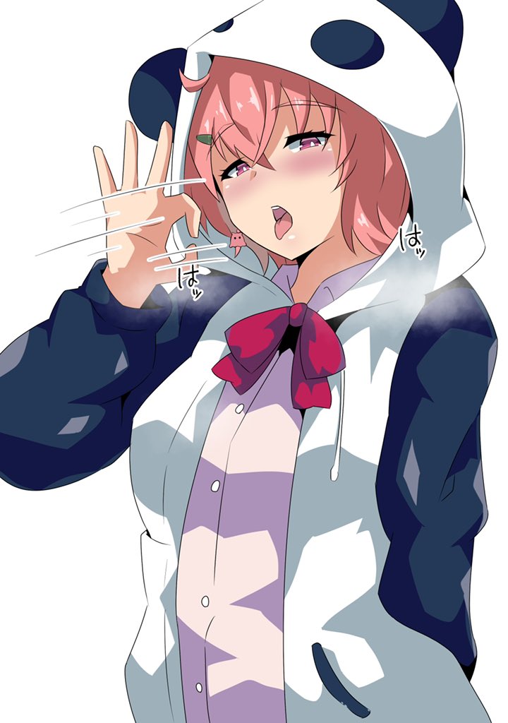 お題箱より舌を出しながら指で輪っかを作ってシュッ♥️シュッ♥️ってやって誘惑する笹〇咲 