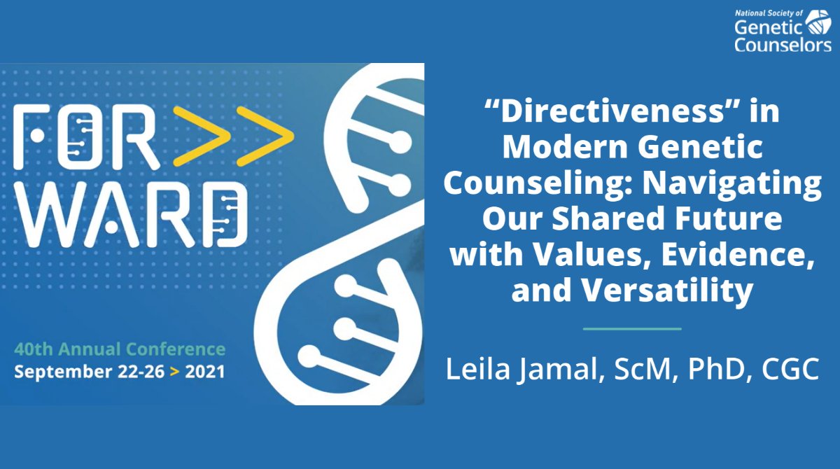 GeneticCouns's tweet photo. Check out this do not miss #NSGC21 session from @jamalenator on Sept. 25 from 2:15-3 pm CDT! Attendees will learn how a broad range of ethical principles are relevant to genetic counseling as our work and workforce grows more diverse. #GCChat https://t.co/szYDIu0iX2