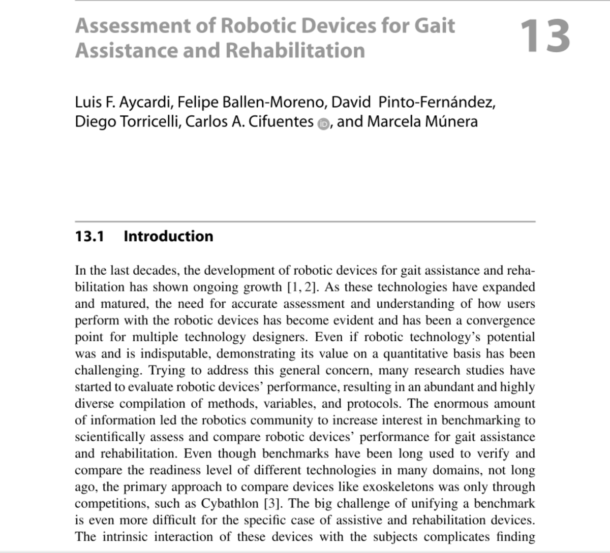 cacifuentesg's tweet photo. Chapter 13: Assessment of Robotic Devices for Gait Assistance and Rehabilitation
@MarcelaMuneraR @CBECIJG @Escuelaing @diegotorricelli @d_pinto_robots @NRG__CSIC
https://t.co/uqlYaZHKpP
#Assessment #Benchmarking #locomotion #Gait #rehabilitation #Motorperformance #Motorskills https://t.co/tMZbG3VEpN