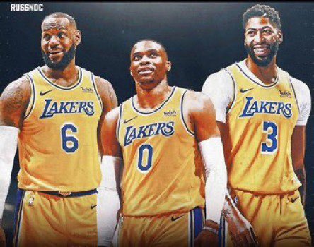 Los Angeles Lakers big 3. Twitter.