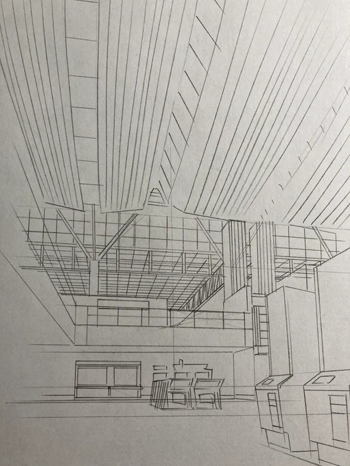 羽田空港模写 