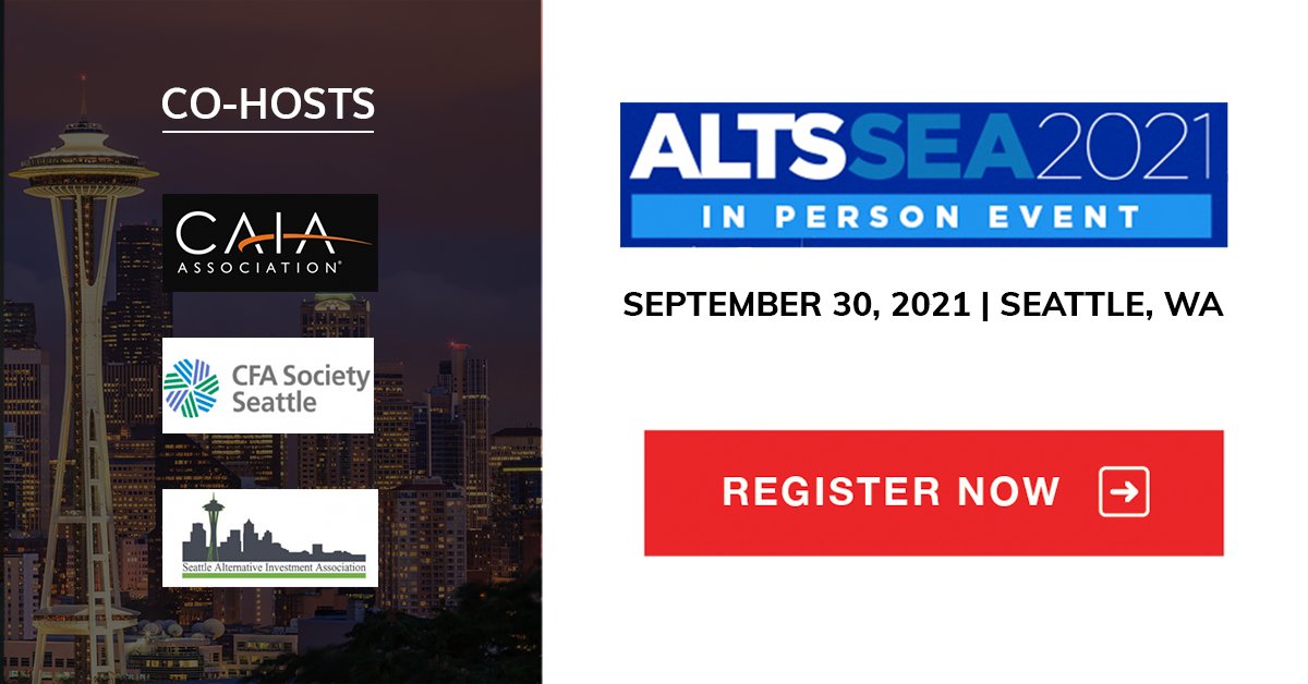 CAIAAssociation's tweet photo. Coming hot off of #ALTSSV, we are just two weeks away from making our way to Seattle for #ALTSSEA. Join leading institutional investors, financial advisors, asset managers, and more for this one-day educational and networking event: https://t.co/g698p3Ugew https://t.co/5p5cKQJNET