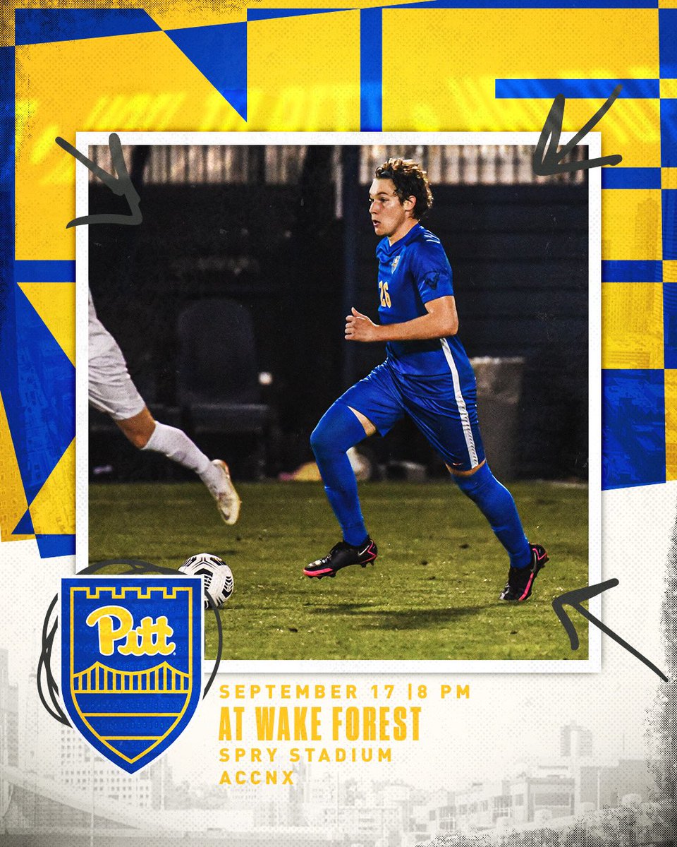 Pitt_MSOC's tweet photo. An ACC road contest tomorrow night in Winston-Salem
 No. 5️⃣ Pitt vs. (RV) Wake Forest
⏰ 8 PM
🏟️ Spry Stadium (Winston-Salem, N.C.)
💻 ACCNX 
✍️ (Preview) - https://t.co/7aAoilQ5Cw

#H2P https://t.co/Ywj4hM9khM