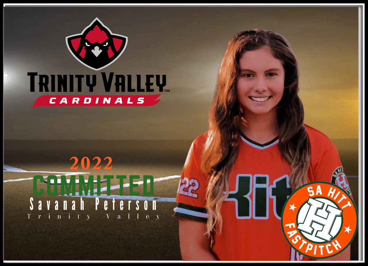 Hitt_Nation's tweet photo. 🚨COMMITMENT ALERT🚨 Congratulations to #Our 18U Elite player Savanah Peterson and Family. Savanah has committed to play softball at Trinity Valley. #OURHITT #Belegendary #Classof2022 https://t.co/3SIlNdyXf7