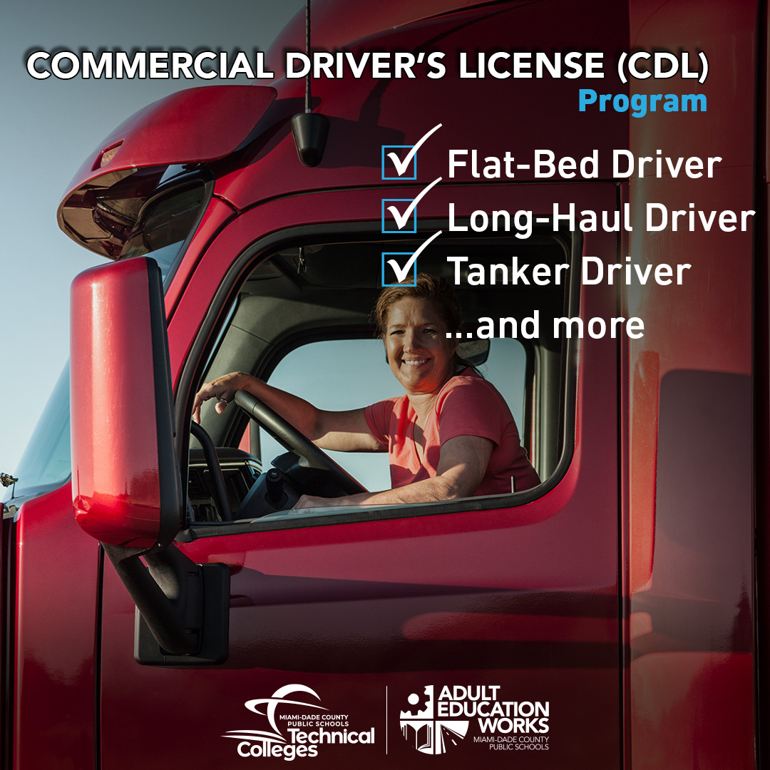 MDCPSTechCollgs's tweet image. Commercial Vehicle Drivers are the lifeblood of the economy. Opportunities include: Flat-Beds, Long-Haulers, Tankers, more. CareerInAYear.com

@MlecTech @MiamiLakesTown @MiamiSup @LuisEDiazDEOA @MDCPS 
#TruckDriverAppreciation #CDL #CommercialDriver #TruckDriver #Longhauler