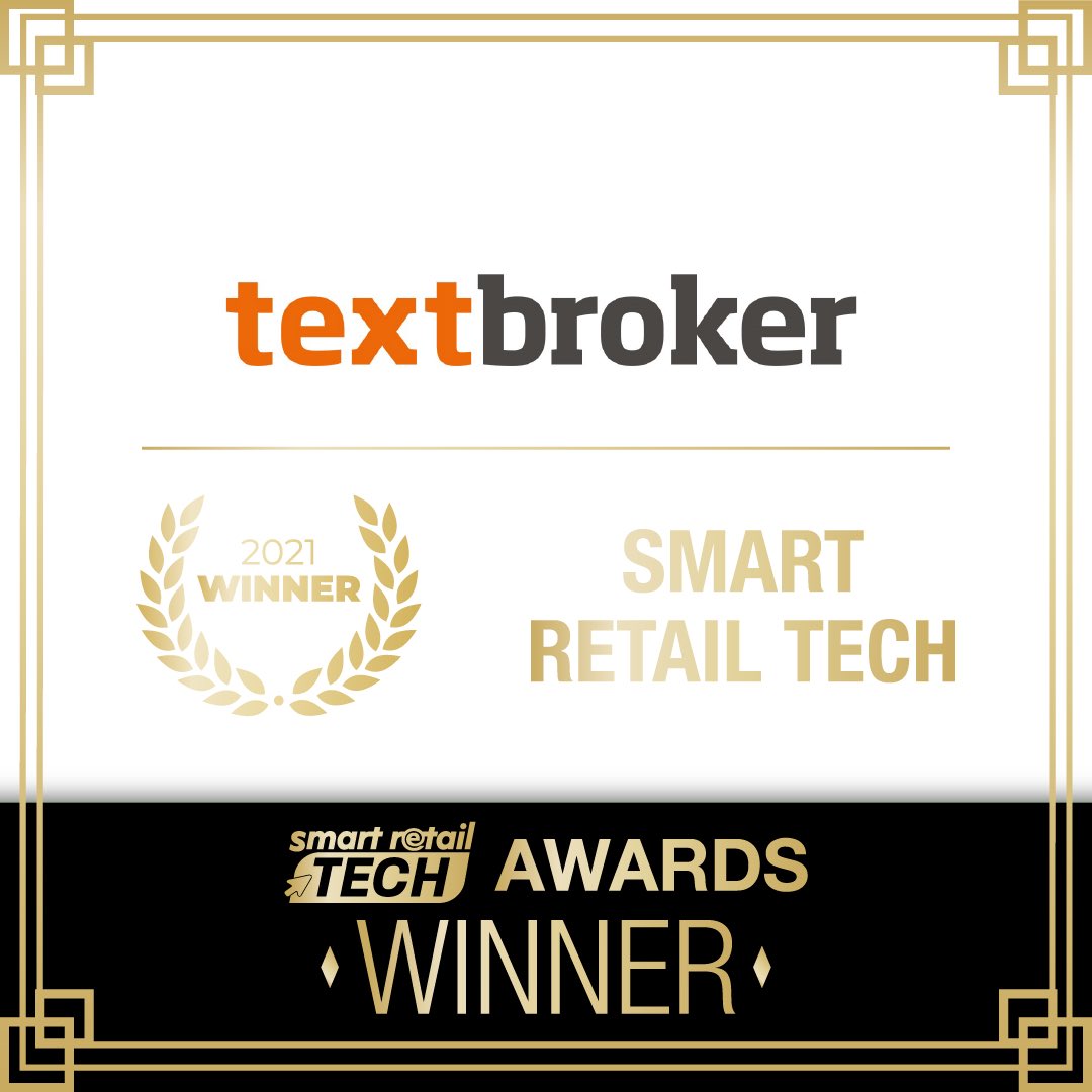 PhillipThune's tweet photo. Many thanks to the good folks at @smartretailexpo for hosting an outstanding conference and for acknowledging @textbrokerUS with the Smart Retail Tech Award. We had a great time at the event and enjoyed connecting with many interesting industry professionals. #ContentMarketing https://t.co/GyVLgSzjq3