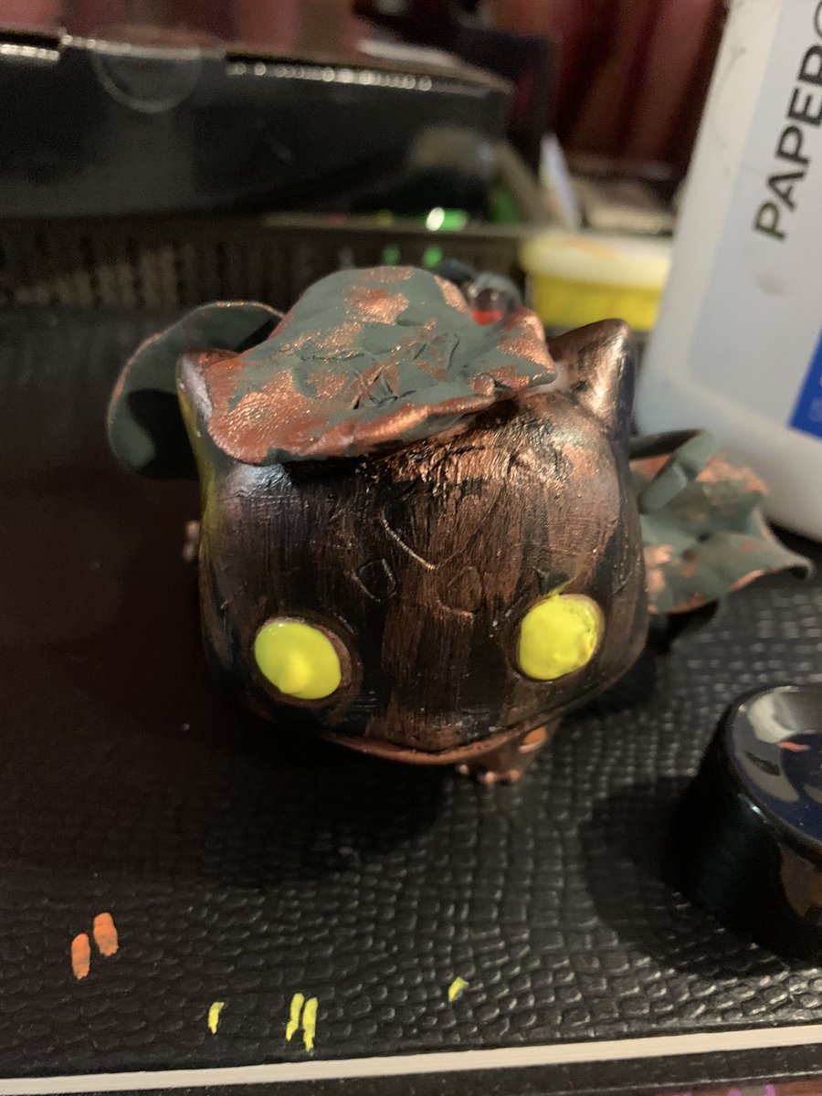 loaf_moon's tweet photo. Will upload better shots later but here’s the final stages #custompopvinyl #POPVinyl #pokemon #myart https://t.co/zirzyay7yz