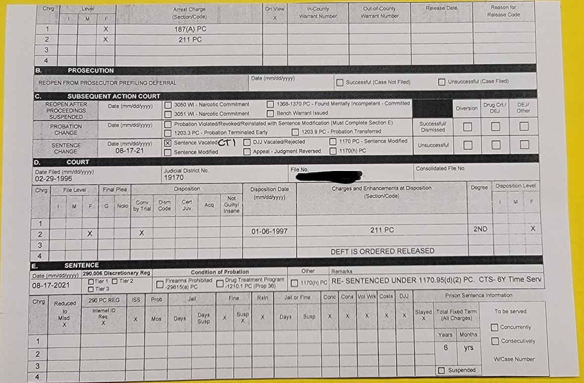Lasd Norwalk Station Norwalk Detectives Received Notice From The Court Of A Suspect Who Was Convicted Of Murder In 1997 And Is Having His Sentence Vacated Per 1170 95 D 2 Pc And