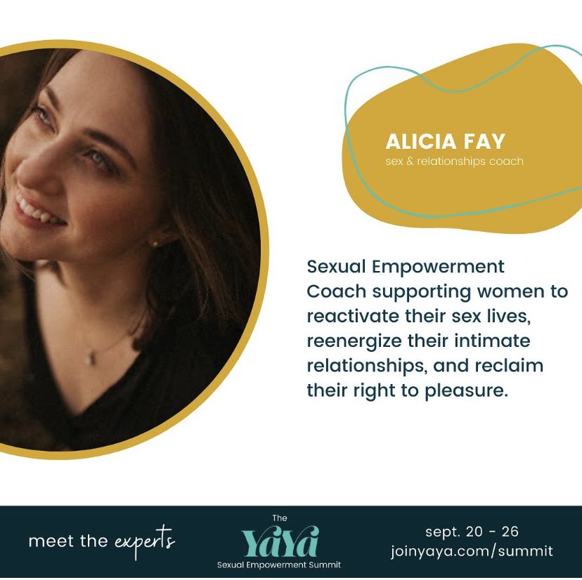 join_yaya's tweet photo. Pleasure is an art, but many of us don’t know how to access it. That’s where sex &amp; relationships coach Alicia Fay (@aliciafay.coach) can help. Alicia will be facilitating a hush-hush conversation on 9/21 about the art of pleasure during the #YaYaSexpo. https://t.co/5BfogB53N8