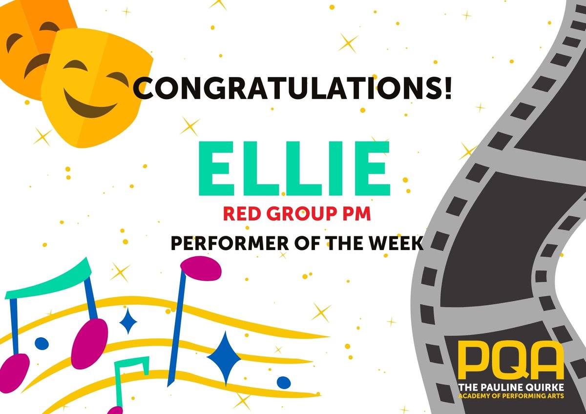 Congrats to our Performers of the Week this week: Connie in Red AM and Ellie in Red PM!