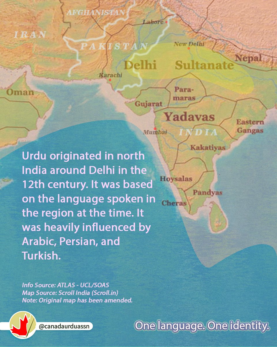 CanadaUrdu's tweet photo. Where did Urdu come from?.. https://t.co/znl6408VQs