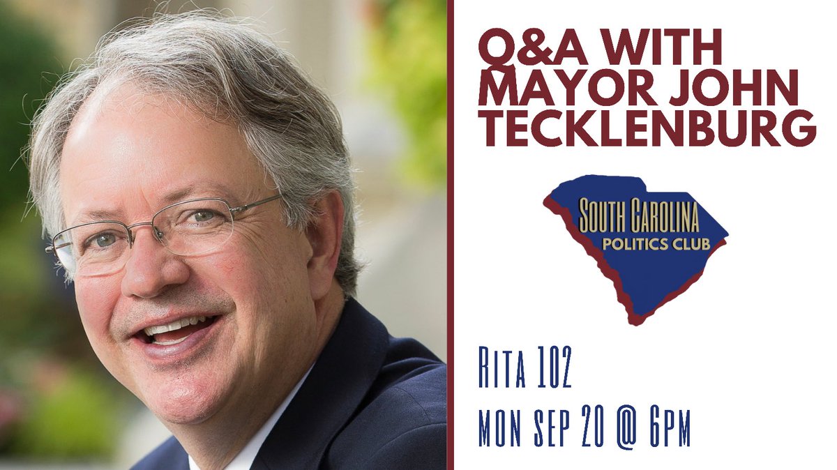 Join us on Monday the 20th at 6pm for our first Q&amp;A of the semester with Mayor <a href="/JohnTecklenburg/">jhon</a> ! We will be in Rita 102 and can’t wait to see you!