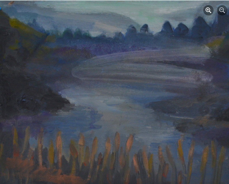 'A Wicklow Man', 
Oil on Board
20 cm x 30 cm 
Denise McShannon 2021