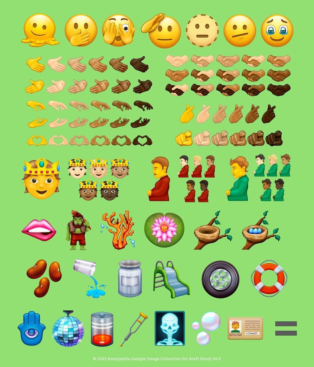 drbeel_techno's tweet image. #Emoji #Unicode14
الاصدار الجديد Unicode 14.0 للرموز التعبيرية سيصل إلى الأجهزة قريبا خلال 2021 و 2022.