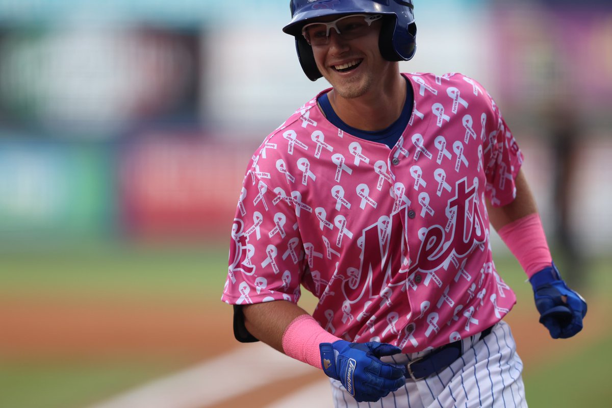The smile of a man who just hit his first pro homer. Congrats <a href="/rowdey_jordan86/">Rowdey Jordan</a>!