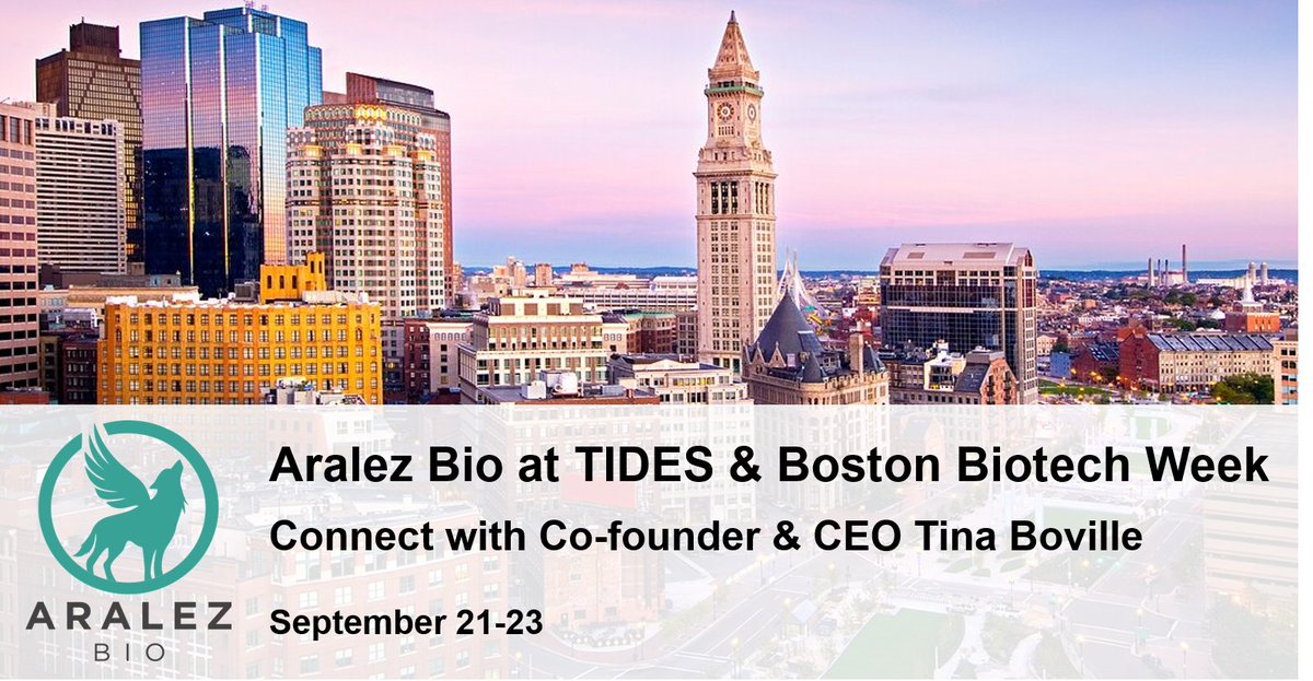 Aralez Bio (@aralezbio) on Twitter photo Aralez Bio will be at #TIDESUSA next week in #Boston! Stop by during the poster session to chat with CEO and co-founder <a href="/TinaBoville/">Tina Boville</a> about #biocatalysis and all things #AminoAcid.
#BiotechWeekBoston #peptides #API #startups Aralez Bio will be at #TIDESUSA next week in #Boston! Stop by during the poster session to chat with CEO and co-founder <a href="/TinaBoville/">Tina Boville</a> about #biocatalysis and all things #AminoAcid.
#BiotechWeekBoston #peptides #API #startups