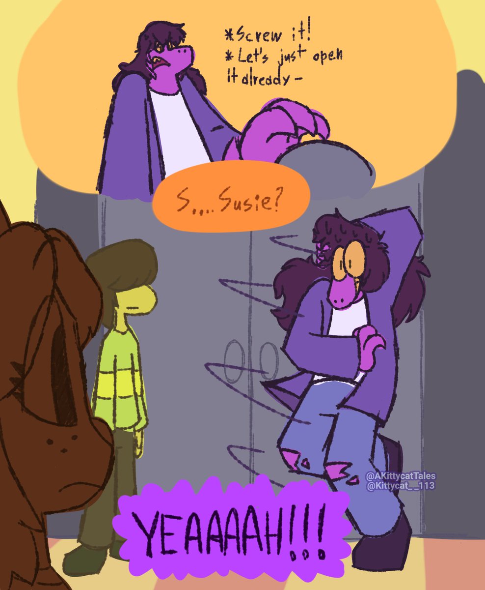 Be cool! BE COOL!!

#Deltarune #Susie #DeltaruneFanart