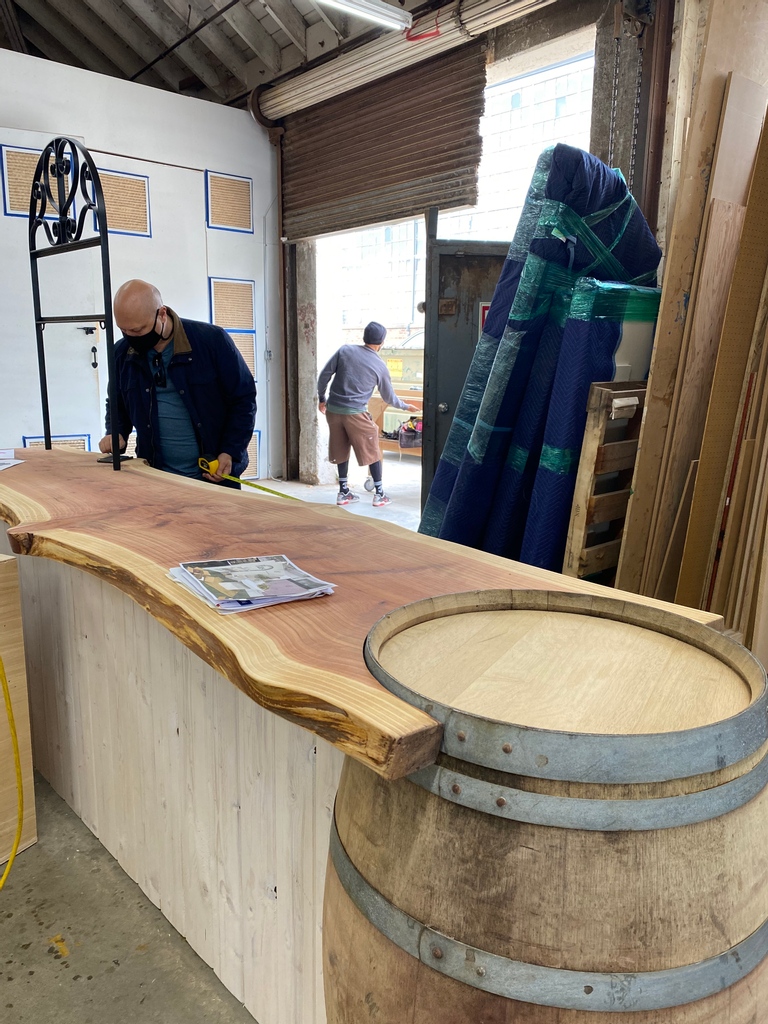 We are getting ready for the 2021 WEST COAST CRAFT FAIR in San Francisco!

Check out Scott taking some measurements for our very cool booth...

Come to Fort Mason this Saturday 9/18 or Sunday 9/19 to drink some wine with us! We will be offering 3 of our wines by the glass.