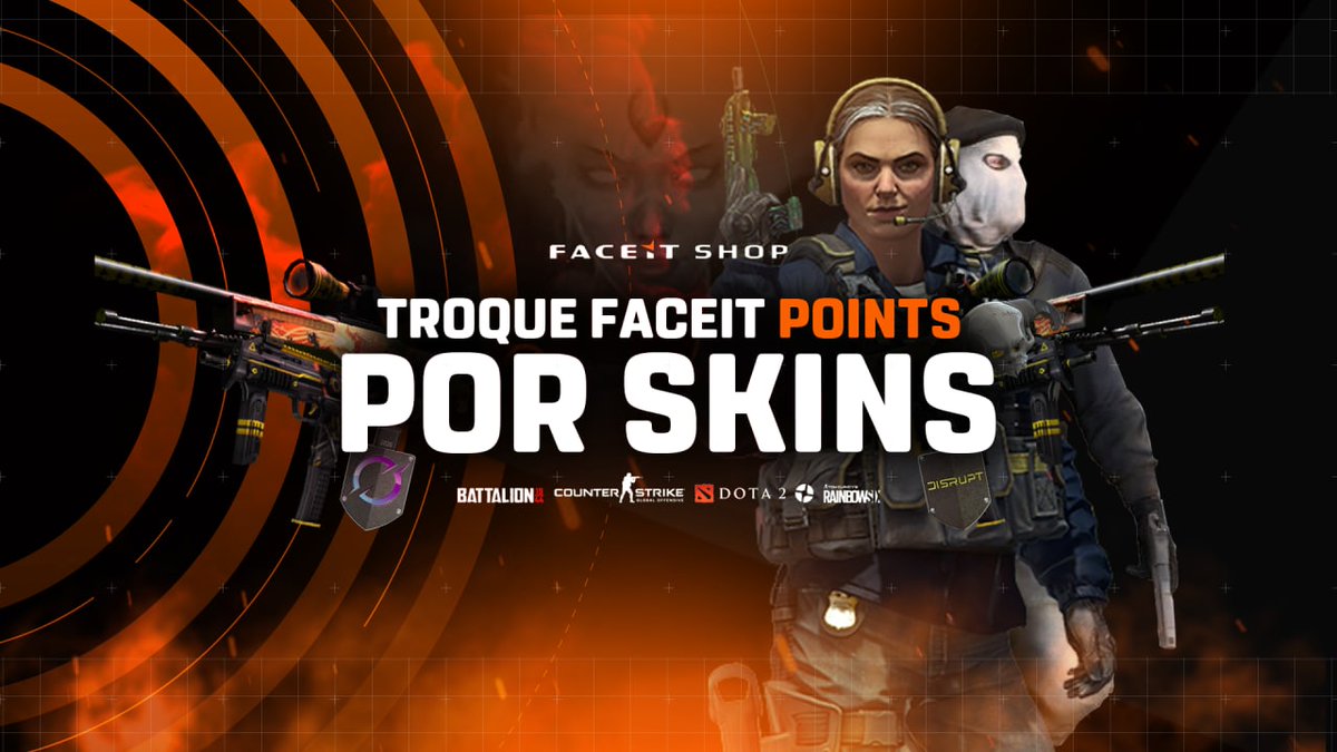 Que a LSL distribui diariamente prêmios em Faceit Points todo mundo já sabe! 

Mas alguns podem não saber o que fazer com esses pontos, então se liga que temos uma loja com vááárias skins pra tu trocar pelos Faceit Points!
