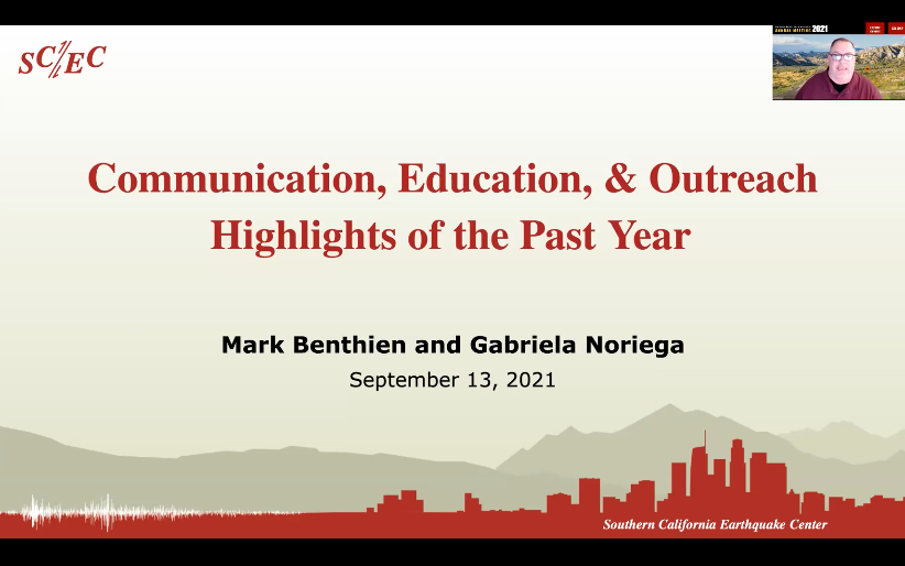 SCEC's tweet photo. At the beginning of #SCECMeet, the "State of SCEC" was presented! See the recordings:

• Welcome and State of the Center:
https://t.co/kXsfjOuHyW

• SCEC Communication, Education, &amp; Outreach:
https://t.co/jOsL49FjkW

• SCEC Science Accomplishments:
https://t.co/ZARb5BNSLD https://t.co/8LkB9lnG5p
