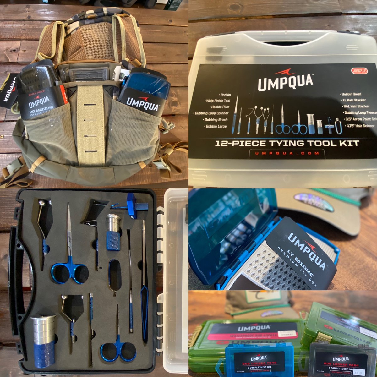 TuckRiverClub's tweet photo. Umpqua Tool sets, fly boxes and fishing packs - back in stock! Check them out in store or online!
#TuckFlyShop #Waynesville #SylvaNC #BrysonCity #WNCFlyFishingTrail #DiscoverJacksonNC #FlyShopSmall #ShopOnline https://t.co/Gbb7r6p29u