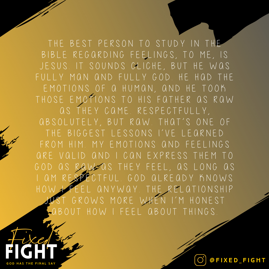 fixed_fight_'s tweet photo. I was reading one of my devotionals one day last week and Hebrews 4:15 was one of the scriptures, “For we do not have a high priest who is unable to sympathize with our weaknesses, but one who in every respect has been tempted as we are, yet without sin.” Which reminded me of https://t.co/YTQvQJiWgZ