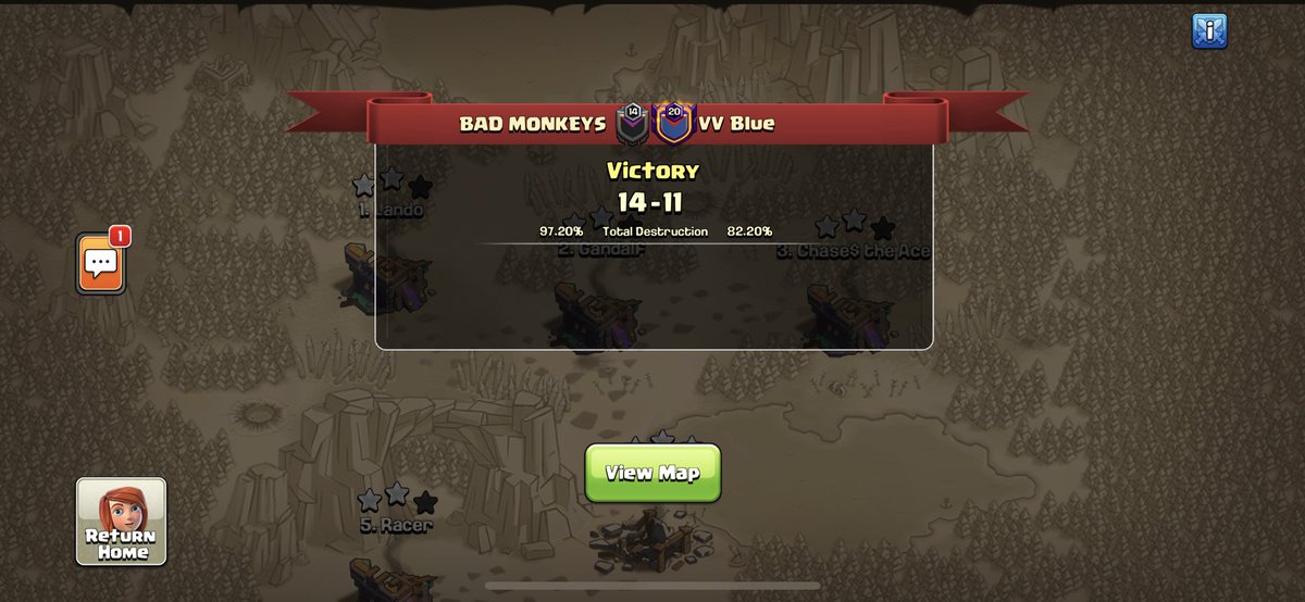 ByeForever (@byeforever_coc) on Twitter photo Week 1 of <a href="/GlobalClashCup/">Global Clash Cup</a> for <a href="/BadMonkeys_/">Bad Monkeys</a> ends with a WIN! First league war as part of BFEeSports and came out swinging! Week 1 of <a href="/GlobalClashCup/">Global Clash Cup</a> for <a href="/BadMonkeys_/">Bad Monkeys</a> ends with a WIN! First league war as part of BFEeSports and came out swinging!