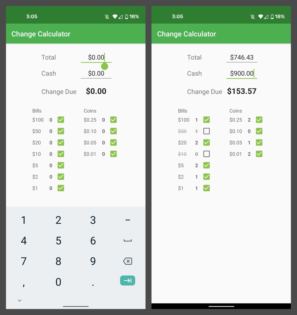 android_amanda's tweet photo. Change Calculator Upgrade Version 2.0 is now released on Google Play!
Upgrade: https://t.co/5sRjLebvJl
Original: https://t.co/WqwBC2HwBU
#changecalculator #androidapp #bluepandadev #cashier #Android https://t.co/NSMJxAxDJF