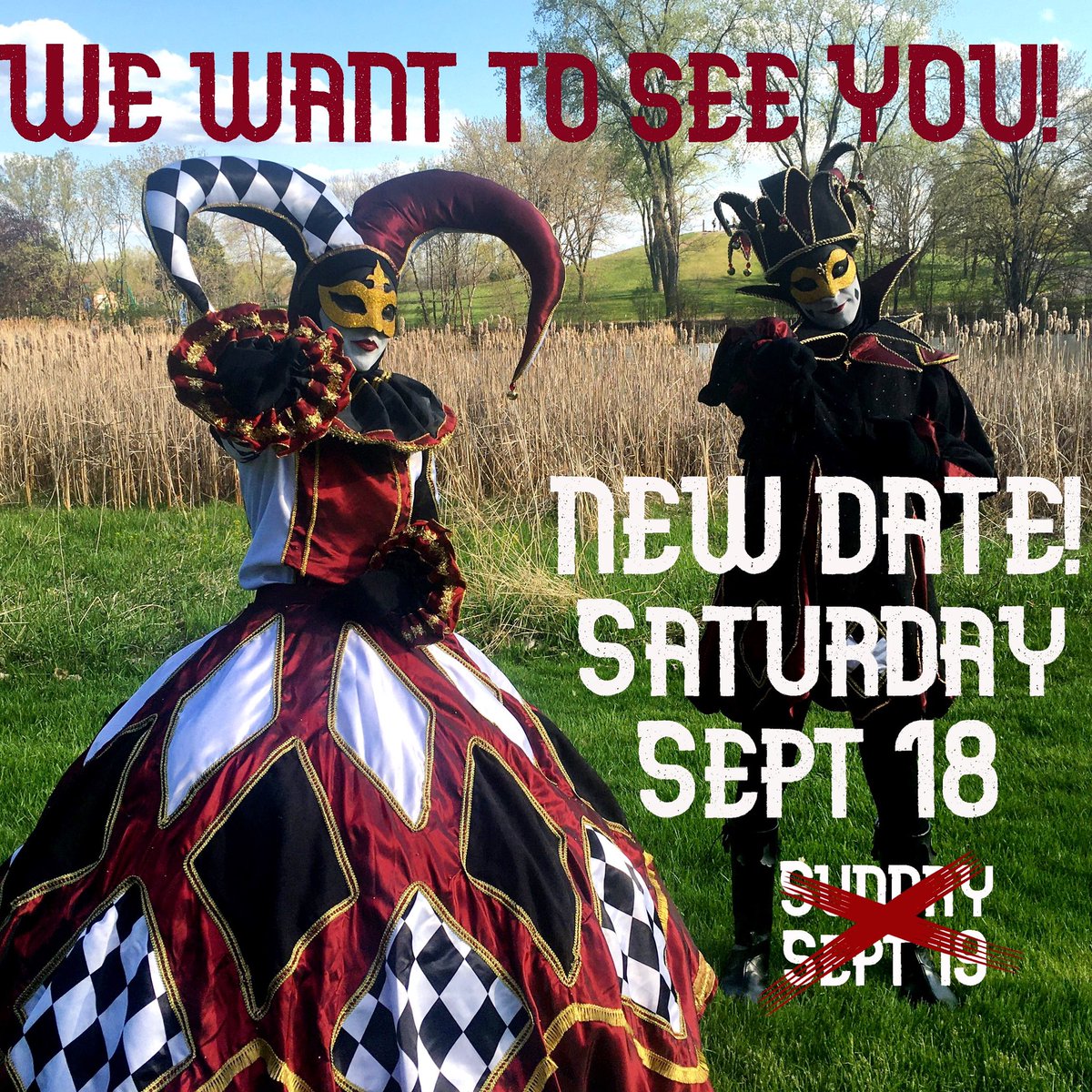HeidiSchlottman's tweet photo. Come see Lord and Lady Jester at the MN Renaissance Festival this Saturday! 
(Also, when people ask what hobbies I have aside from writing, I generally show them this photo 😆) https://t.co/ID6Hcr2qiI