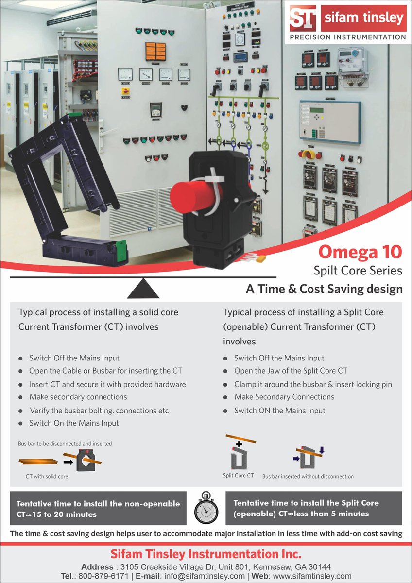 sifam_tinsley's tweet image. Omega 10 Split Core Series
Range of Split core  CTs that offers a cost effective  method by which the current can be measured w/o the need to break conductor reducing the installation &amp;amp; commissioning time
sifamtinsley.com/product/curren…
 #currenttransformers #splitcorecurrenttransformer