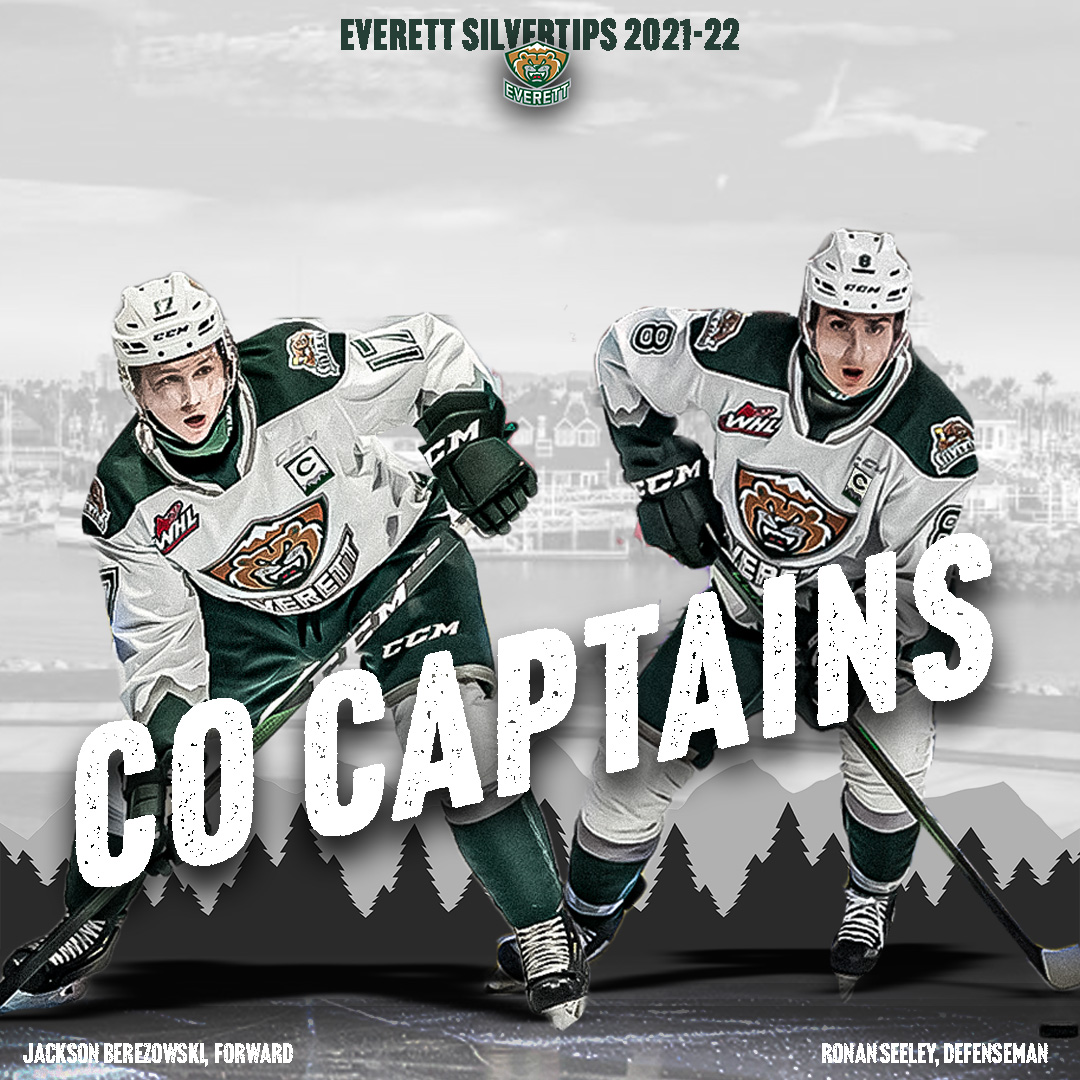WHLsilvertips's tweet image. Your co-captains, 2021-22: 

✔️Jackson Berezowski
✔️Ronan Seeley

#LetsGoTips 

News: everettsilvertips.com/article/berezo…