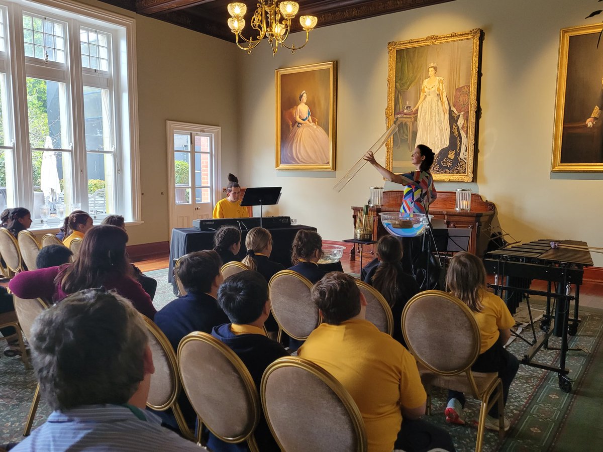 MVISchools's tweet photo. Water, Water, Everywhere stopped by Government House Western Australia this week to perform for the students of Embleton Primary School, as part of the Government House School Music and Arts Program. 🎶 #musiceducation https://t.co/m9C8GiRgqo