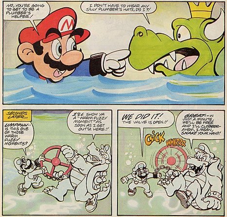 TheUltiMarioFan's tweet photo. Remember when King Koopa became a plumber? #NintendoComicsSystem #TheBuddySystem https://t.co/SMKgCTzr0C