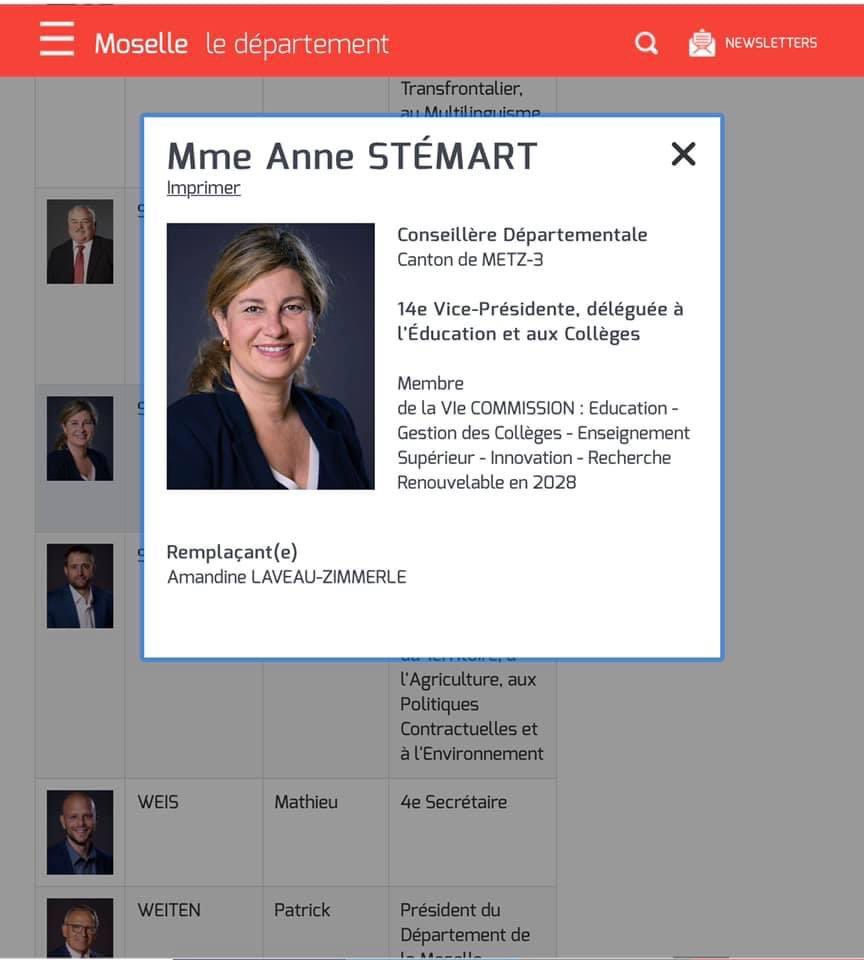 EmmanuelLebeau's tweet photo. 🔹Emmanuel Lebeau a été élu Président de la Commission des Finances de la Moselle
🔹Anne Stémart est vice-Présidente en charge de l’Education et des Collèges en Moselle.
👉Vous pouvez compter sur notre engagement et notre mobilisation pour défendre notre canton #metz3 https://t.co/JdIiYhJtB5