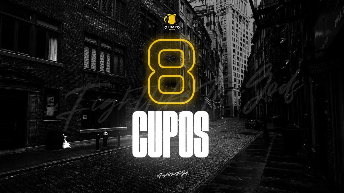 #OlimpoCupS6 × ¡ANUNCIÓ!

8 Ultimos cupos para dar comienzo nuestra #OlimpoCupS6.

¿Dejarás tu equipo afuera?, ven y lucha por ese PrizePool de $500 USD.

¡Para más información al MD!

#FightLikeTheGods