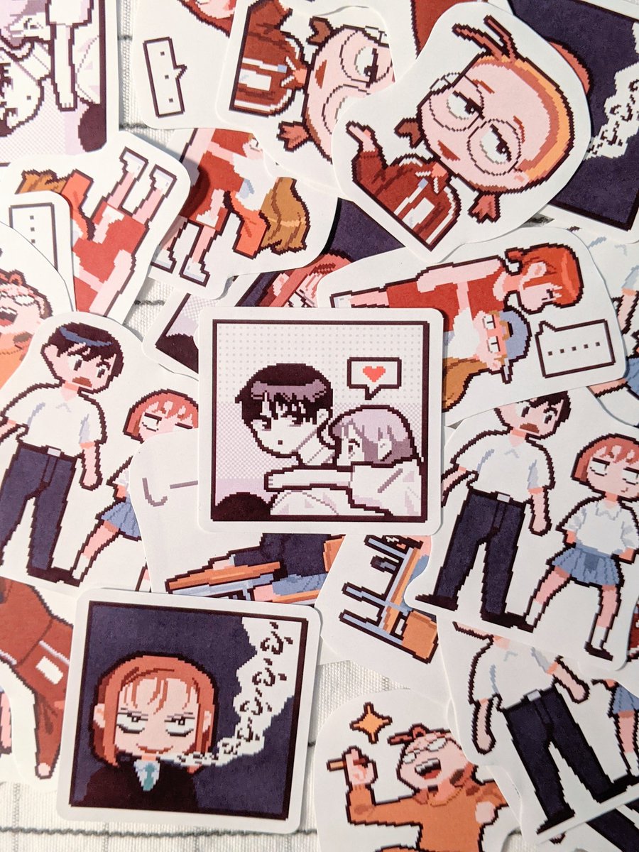 kare kano stickers have arrived!! 😈✨
#pixelart 
