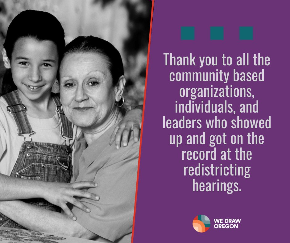 Thank you to all the community based organizations, individuals, and leaders who showed up and got on the record at the redistricting hearings. You are changing the future of Oregon by engaging as civic leaders. #CommunityLeaders #BIPOCStrong  #WeDrawOregon
