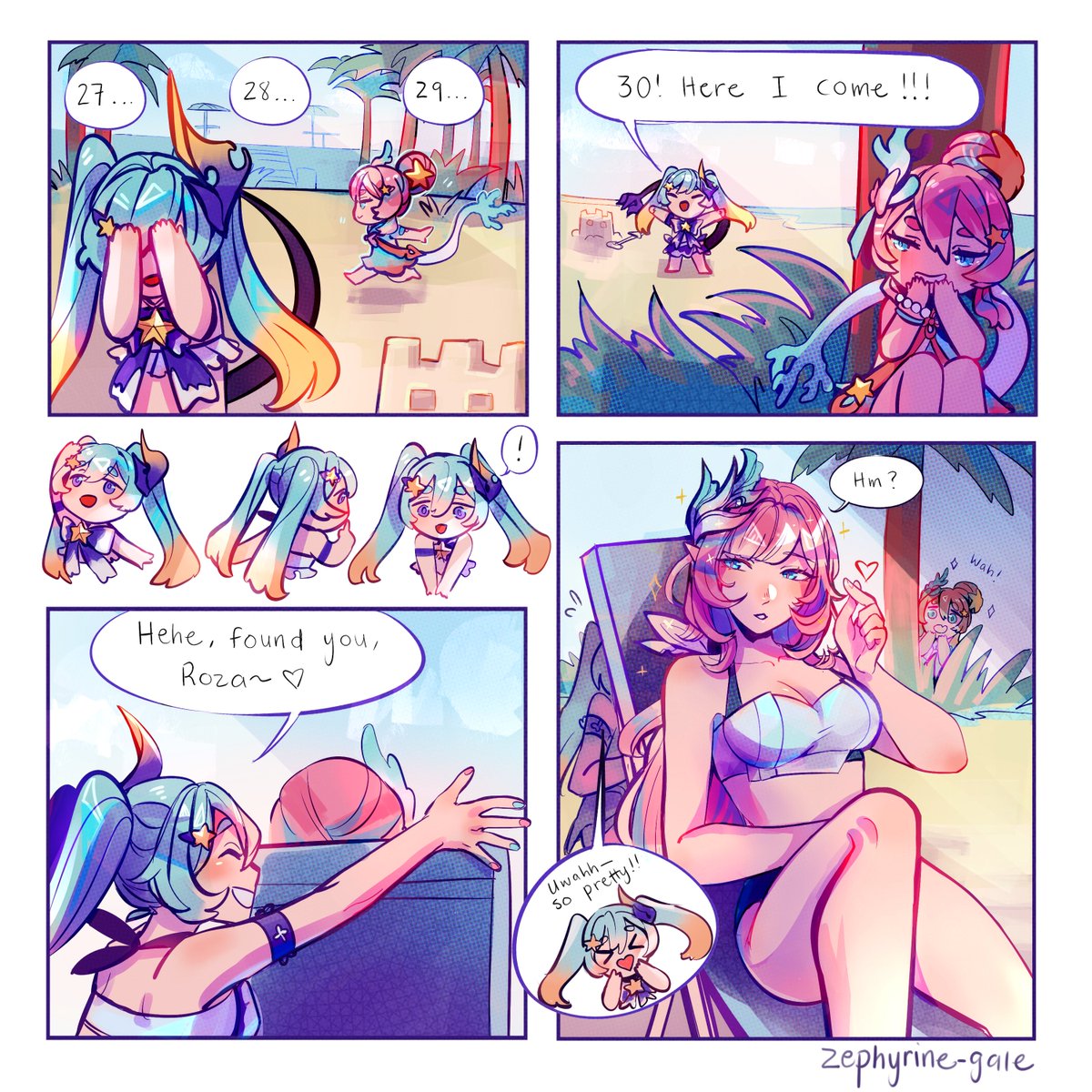 liliya spots the wrong pink-haired cutie ٩(◦`꒳'◦)۶
#HonkaiImpact3rd 