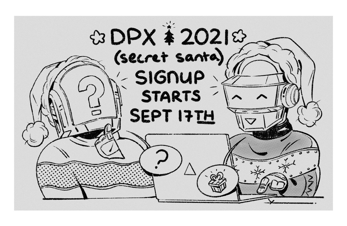 Hey everyone, thank you so much for your input and feedback! I'm happy to share that signups for the Daft Punk Secret Santa Exchange will be available starting tomorrow evening, Friday, September 17th! Be sure to check back for more info. #DPX21 🤖🎁🤖✨ 