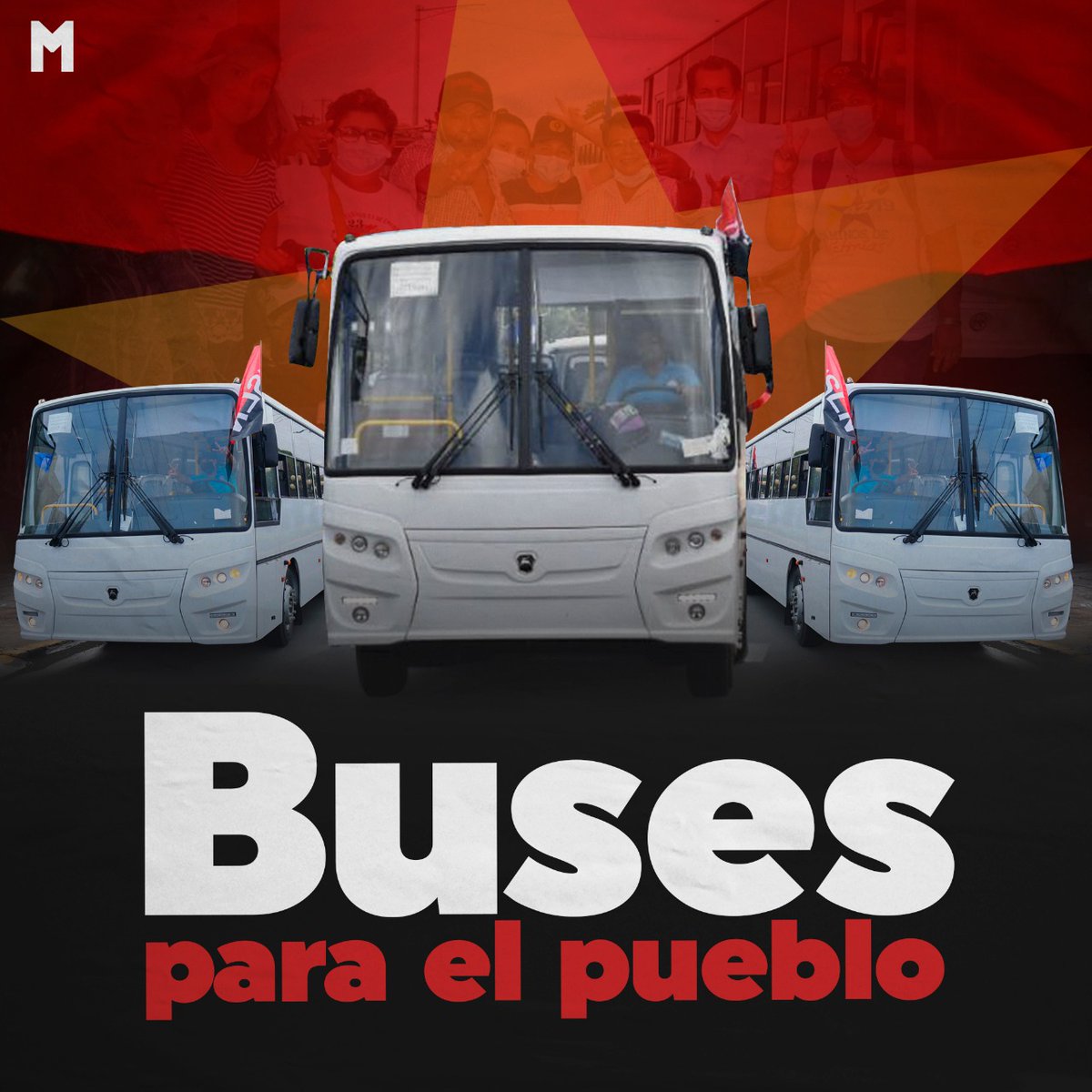 En #Nicaragua el Gobierno del FSLN garantiza una nueva flota de #BusesParaElPueblo con el apoyo de nuestro Gobierno hermano de #Rusia.

Esta es otra buena gestión del gobierno Sandinista para seguir #AdelanteSiempre en restitución de derechos de las familias Nicaragüense.