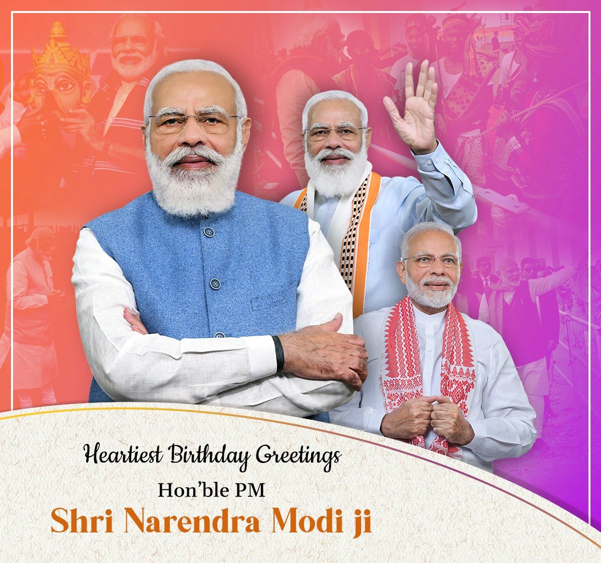 Happy birthday my country PM Shri Narendra Modi jii  