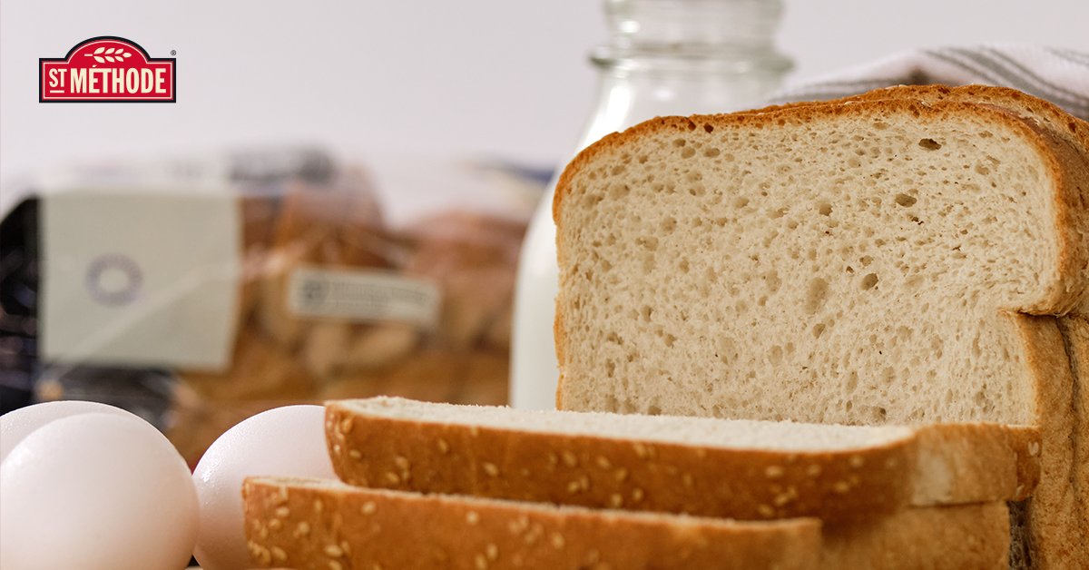 stmethode's tweet image. Comme toute la gamme La Récolte de St-Méthode, le pain Du Meunier est fabriqué à partir de blé et d’orge du Québec selon une recette d’inspiration artisanale. ⚜️ 
Sans OGM et végétalien, impossible de ne pas l’adorer! 💙
