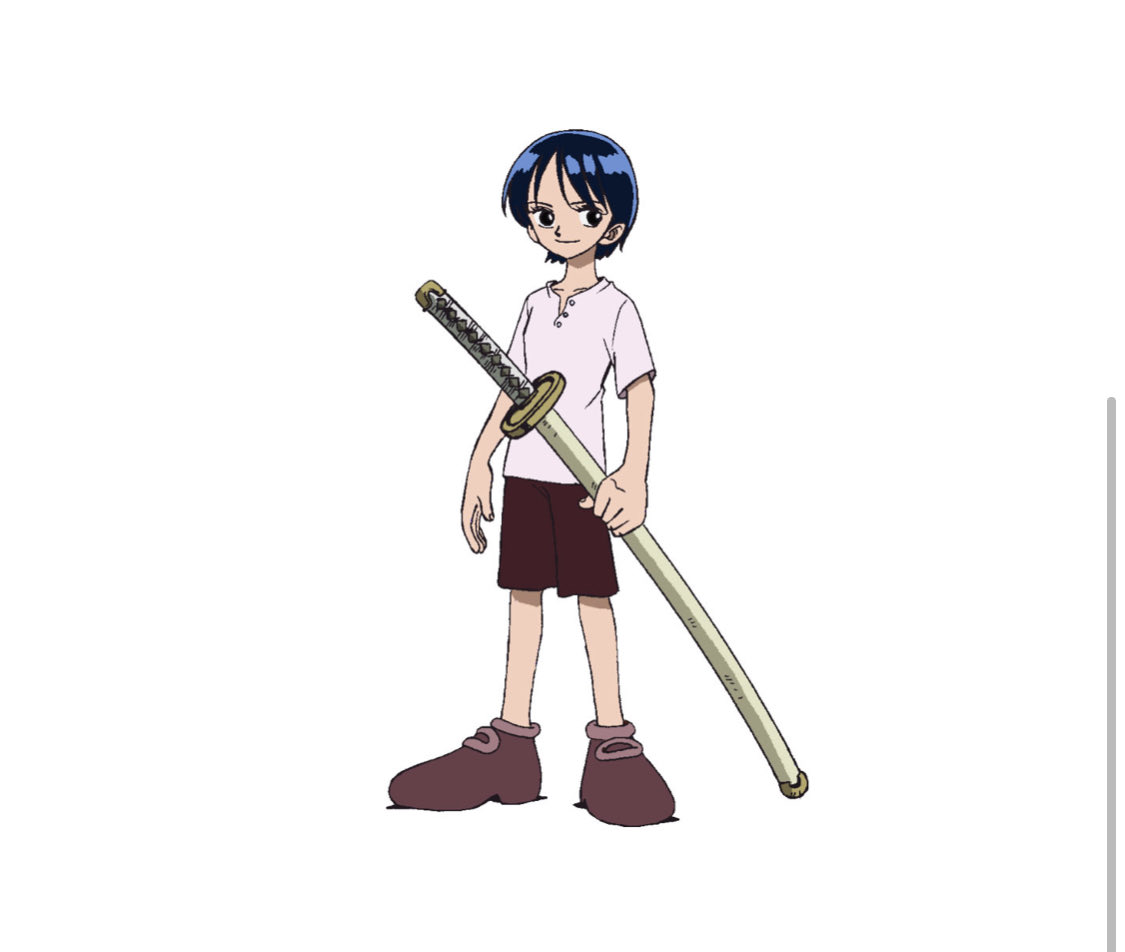 安井政史 やすい まさじ 熊本 9月17日 東の海シモツキ村 一心道場コウシロウの一人娘 ゾロに剣術で 勝ち続けてた幼馴染 実はワノ国から血筋で 霜月コウザブロウの孫である 物語では 悲しい最後を遂げてるんでが どうなんでしょう その辺りからも 目が離せ