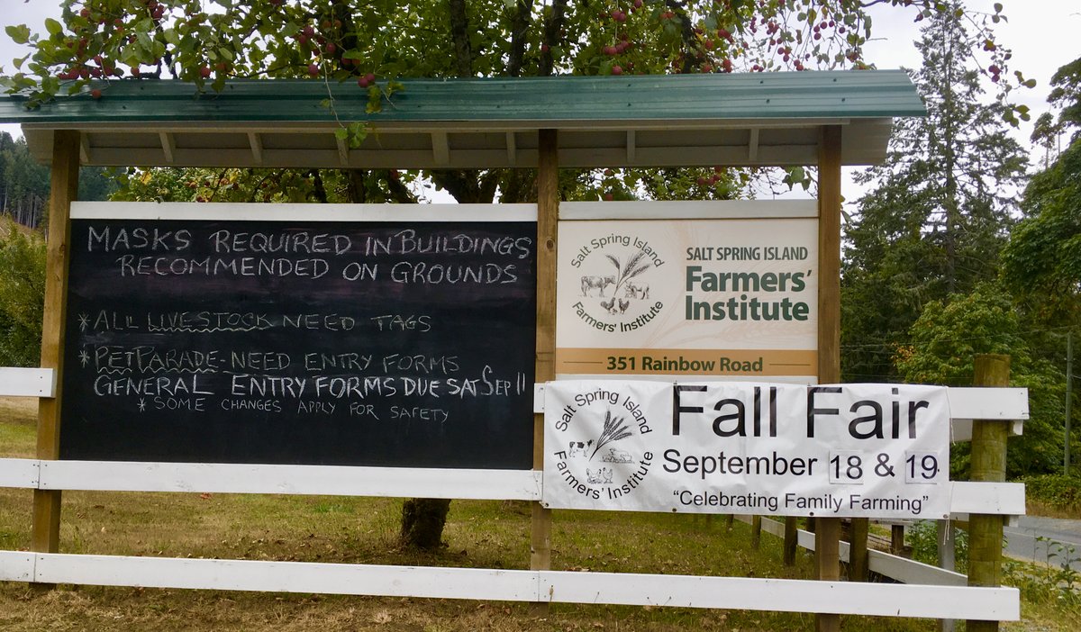 OpportunitySSI's tweet photo. Celebrate the 125th Anniversary of the Fall Fair! This historic weekend features famous zucchini races, tractor pull, sheepdog demo's &amp; more. Visit: https://t.co/ElvpQkx2LE to download the full Fall Fair catalogue. #agriculturelife #saltspringisland #Rural https://t.co/0XTRgHfmT9