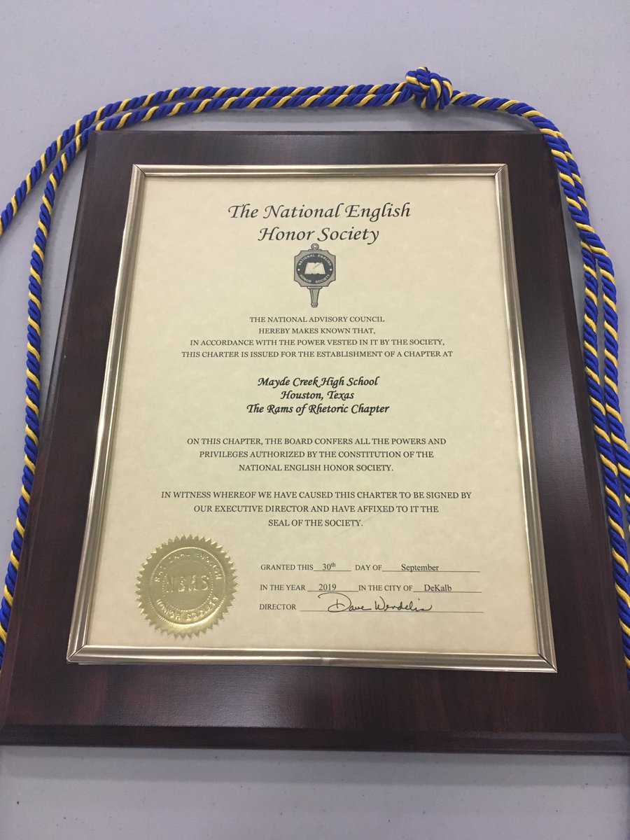 Today was a very exciting day! We had our National English Honor Society Rams of Rhetoric induction ceremony. I’m so proud of our students 💙💛 Thank you for co-sponsoring with me, <a href="/msdawsonmchs/">Geaux English</a>! <a href="/MCHS_Rams/">RamNation</a> <a href="/amywernig/">Amy Steele Wernig</a> <a href="/beck_jennil/">𝐉𝐞𝐧𝐧𝐢 𝐁𝐞𝐜𝐤</a> #KatyISDELA #RamsELA #RPND