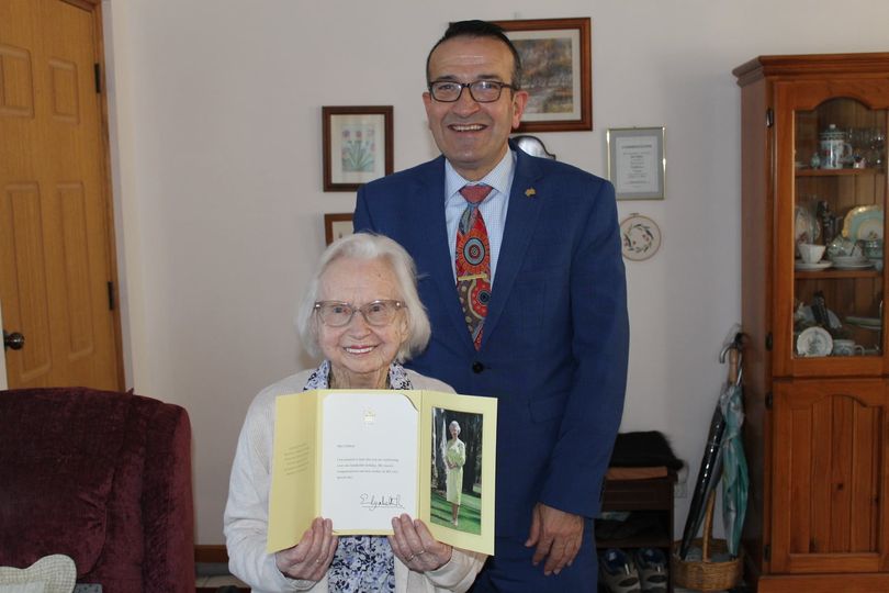 It was a sheer joy to be able to personally wish Mary Gibbon a blessed 100th birthday.